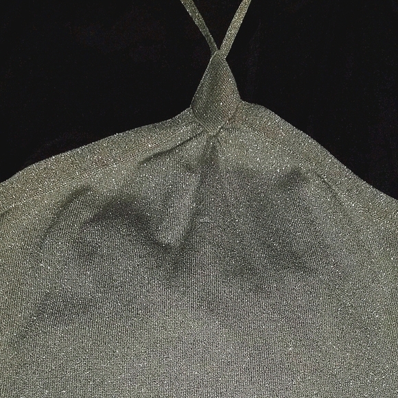 EXPRESS SHIRT Stretchy Halter Top New - Picture 2 of 4